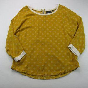 Maeve Anthropologie Yellow Top Size 10